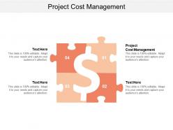 Project cost management ppt powerpoint presentation icon themes cpb