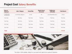 Project cost salary benefits ppt powerpoint presentation visual aids deck