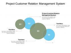 Project customer relation management system ppt powerpoint presentation icon cpb