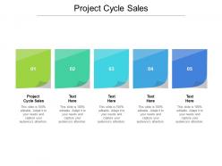 Project cycle sales ppt powerpoint presentation file display cpb