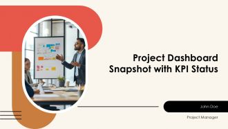 Project Dashboard Snapshot With KPI Status Risks Project Area Issues PPT Sample AT