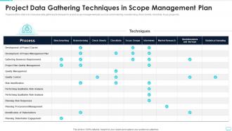 Project Data Gathering Techniques In Scope Management Plan