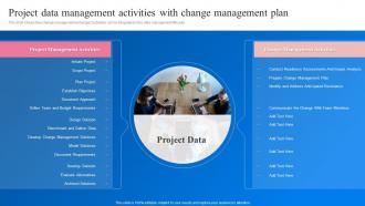 Project Data Management Activities With Change Management Plan Transformation Toolkit Data Analytic