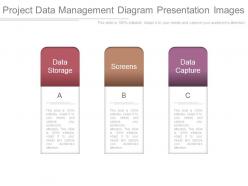 Project data management diagram presentation images