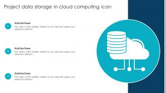 Project Data Storage In Cloud Computing Icon