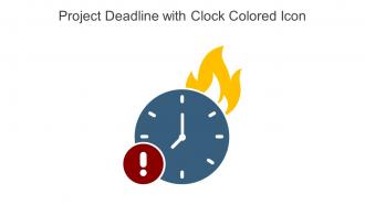 Project Deadline With Clock Colored Icon In Powerpoint Pptx Png And Editable Eps Format