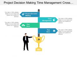 Project decision making time management cross team communication cpb