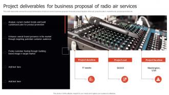 Project Deliverables For Business Proposal Proposal For New Media Firm Services