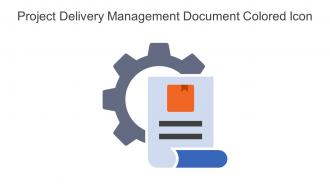 Project Delivery Management Document Colored Icon In Powerpoint Pptx Png And Editable Eps Format