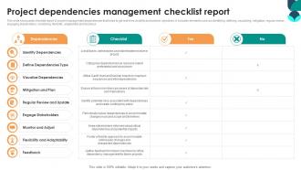 Project Dependencies Management Checklist Report