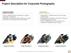 Project description for corporate photography ppt powerpoint presentation styles