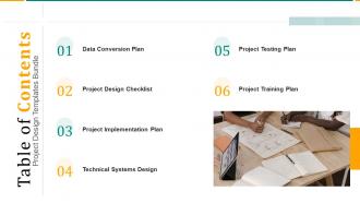 Project Design Templates Bundle Table Of Contents