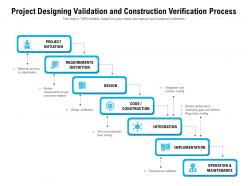 Project Designing Validation And Construction Verification Process