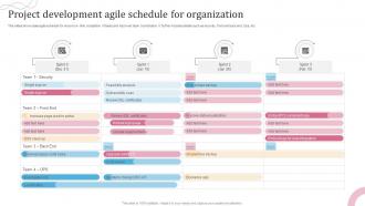 Project Development Agile Schedule For Organization