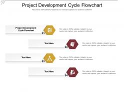Project development cycle flowchart ppt powerpoint presentation slides graphic images cpb