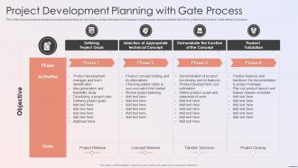 Project Development Planning With Gate Process Playbook For Developers
