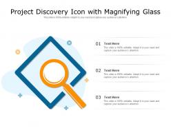 Project Discovery Icon With Magnifying Glass
