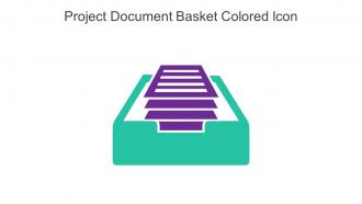 Project Document Basket Colored Icon In Powerpoint Pptx Png And Editable Eps Format