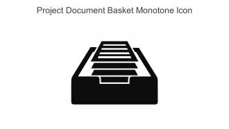 Project Document Basket Monotone Icon In Powerpoint Pptx Png And Editable Eps Format