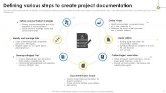 Project Documentation Powerpoint Presentation Slides PM CD Template Colorful
