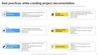 Project Documentation Powerpoint Presentation Slides PM CD Editable Colorful