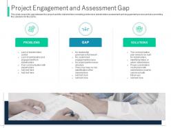 Project engagement and assessment gap process identifying stakeholder engagement ppt tips