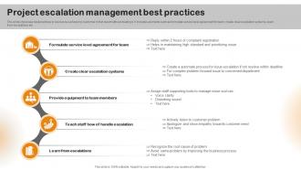 Project Escalation Management Best Practices