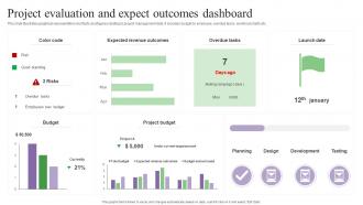 Project Evaluation And Expect Outcomes Dashboard