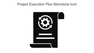 Project Execution Plan Monotone Icon In Powerpoint Pptx Png And Editable Eps Format
