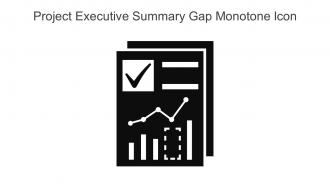 Project Executive Summary Gap Monotone Icon In Powerpoint Pptx Png And Editable Eps Format