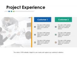 Project Experience Ppt Powerpoint Presentation Gallery Deck