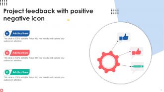 Project Feedback With Positive Negative Icon