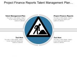 Project finance reports talent management plan procurement purchasing cpb