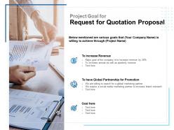 Project goal for request for quotation proposal ppt portfolio maker
