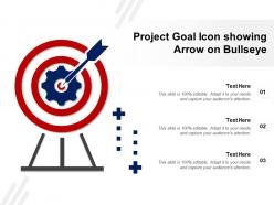 Project goal icon showing arrow on bullseye