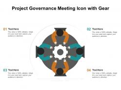 Project Governance Meeting Icon With Gear