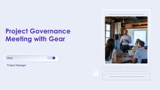 Project Governance Meeting With Gear PPT Presentation AT