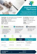 Project grant one page proposal presentation report infographic ppt pdf document
