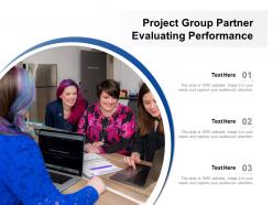 Project group partner evaluating performance