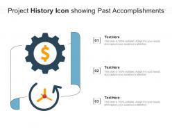 Project history icon showing past accomplishments