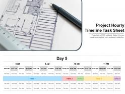 Project hourly timeline task sheet
