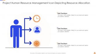 Project Human Resource Management Icon Depicting Resource Allocation