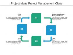 Project ideas project management class ppt powerpoint presentation portfolio vector cpb