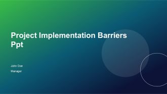 Project Implementation Barriers PPT Graphics ACP
