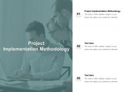 Project implementation methodology ppt powerpoint presentation portfolio portrait cpb
