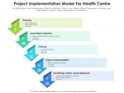 Project implementation model for health centre