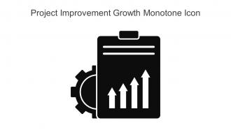 Project Improvement Growth Monotone Icon In Powerpoint Pptx Png And Editable Eps Format