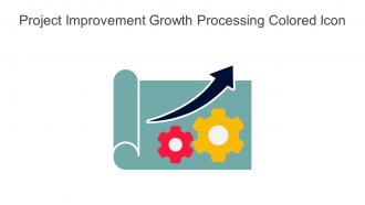 Project Improvement Growth Processing Colored Icon In Powerpoint Pptx Png And Editable Eps Format