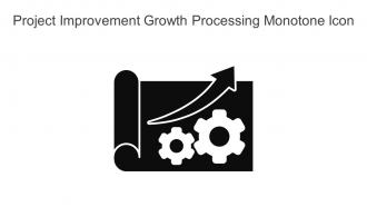 Project Improvement Growth Processing Monotone Icon In Powerpoint Pptx Png And Editable Eps Format