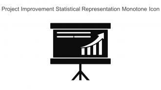 Project Improvement Statistical Representation Monotone Icon In Powerpoint Pptx Png And Editable Eps Format